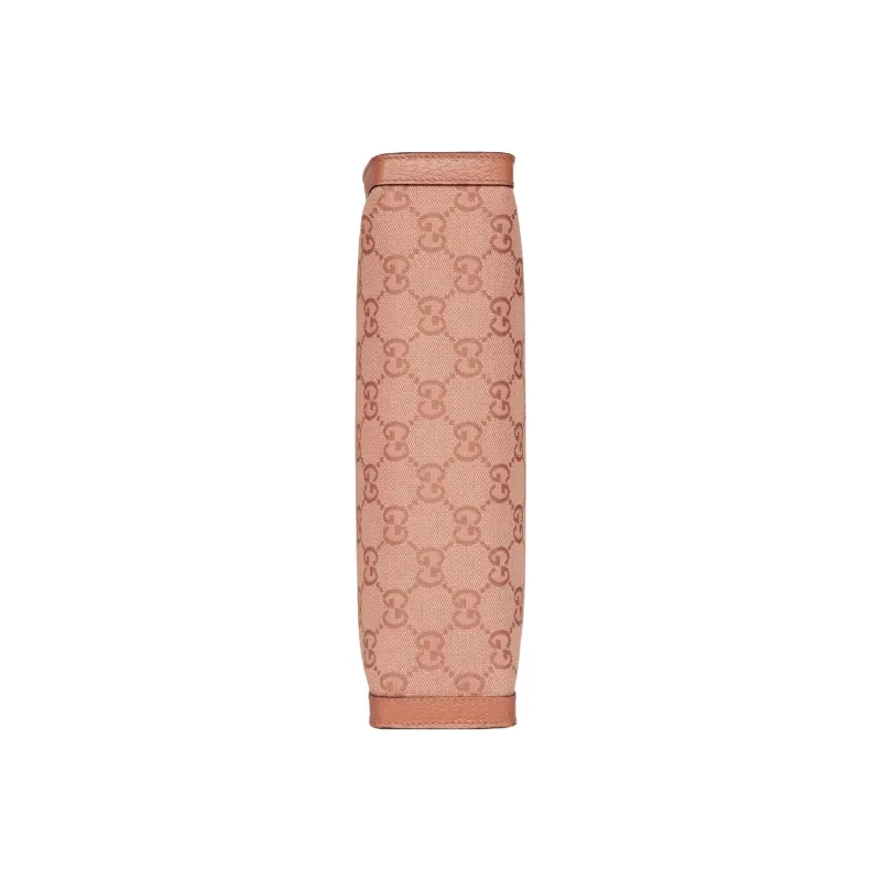 GUCCI Ophidia Canvas With Leather Trim Clutch Regular Women's Pink-6