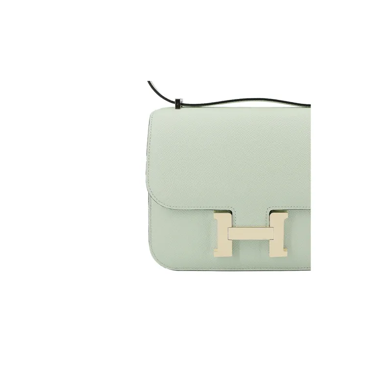 HERMES Constance Epsom Leather Shoulder Bag, Crossbody Bag Mini Women's 0S Vert Fizz Bubble Green-4