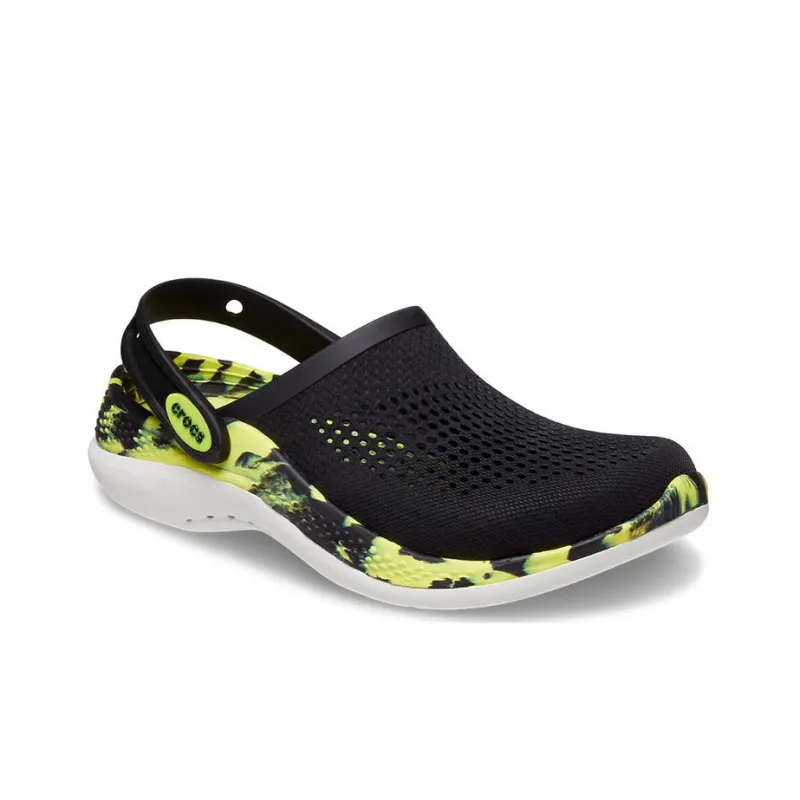 Crocs LiteRide 2.0 Clog 'Black Neon Yellow'-2