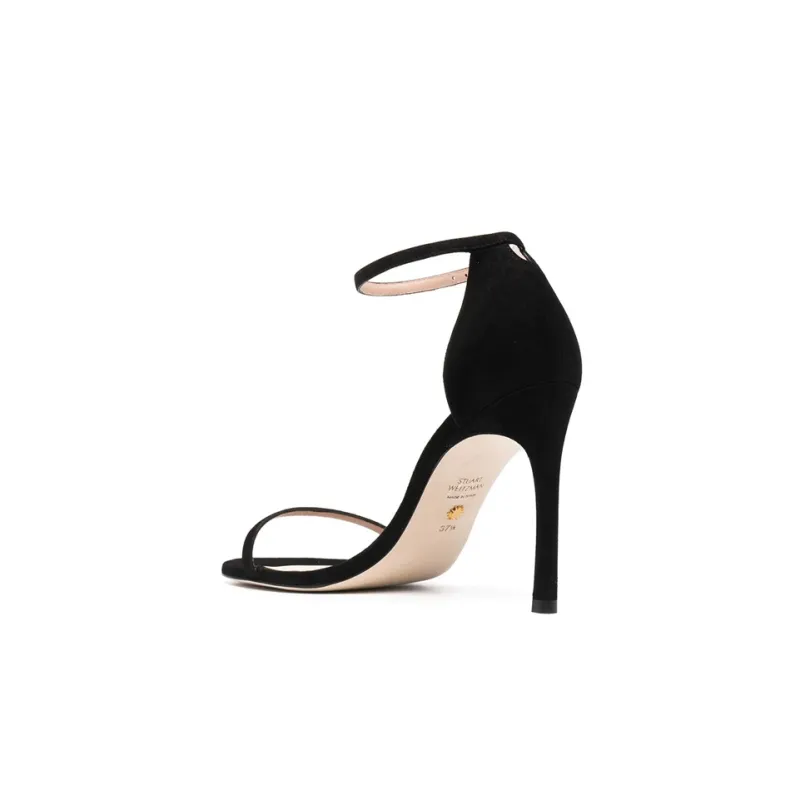stuart weitzman Nudist 120mm Suede Sandals-3