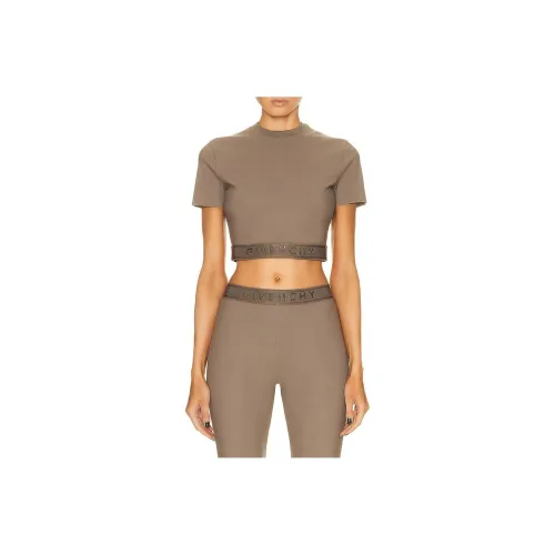 Givenchy Crop Tops Women's Brown