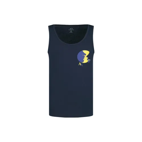 EMPORIO ARMANI Tank Tops Men Dark Blue