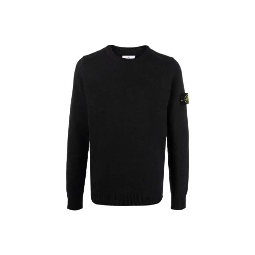 STONE ISLAND Sweaters Men Charcoal Gray