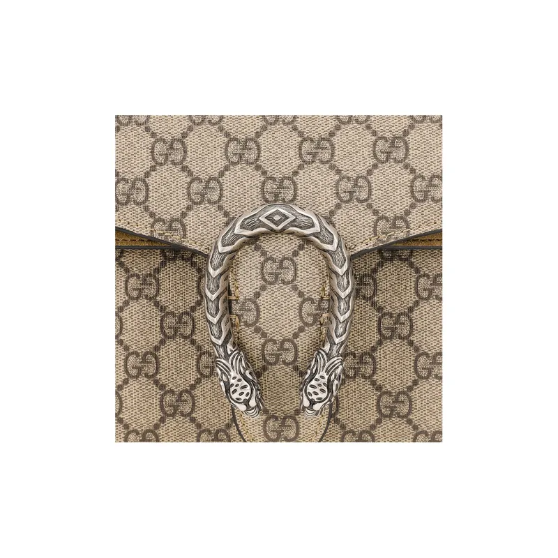 GUCCI Dionysus Canvas With Suede Crossbody Bag, Shoulder Bag Women's-4