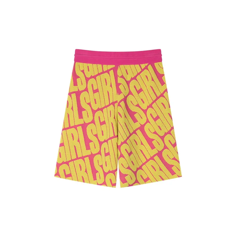 UOOYAA Sweet Girls Series Casual Shorts Women's Yellow-1