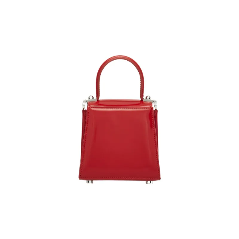 FERRAGAMO Leather Shoulder Bag Crossbody Bag Handbag Extra Small Women's Red-3