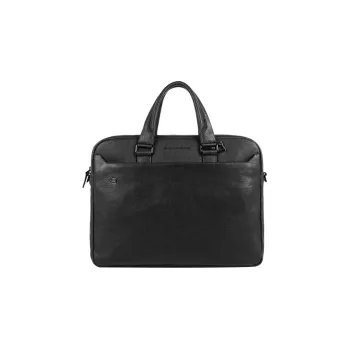 PIQUADRO Leather Briefcases Handbags Unisex Black