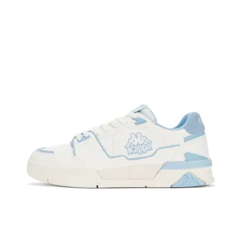 Kappa Anti Slip Wear Resistant Low Top Skateboard Shoes Unisex White Blue