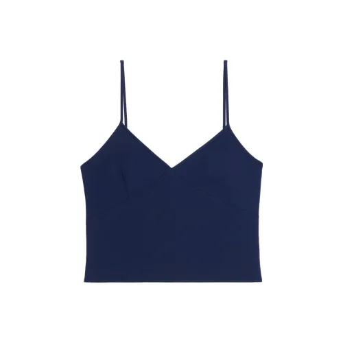 AMIPARIS Crop Tops Women's Dark Blue