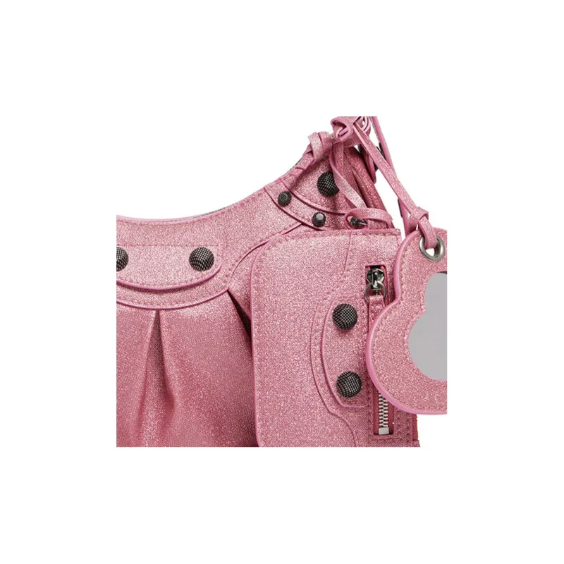 Balenciaga Le Cagole Xs Glitter Shoulder Bag-4