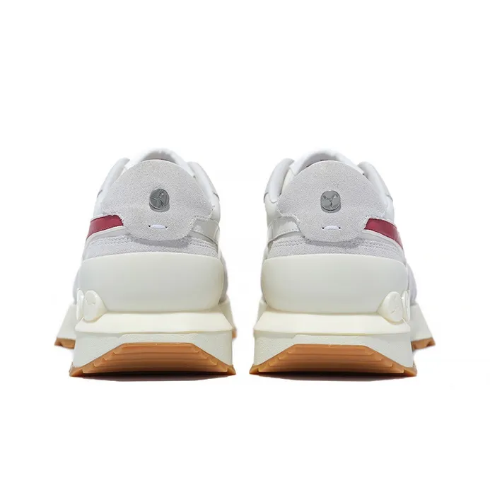LI NING 1990 Zhengrong Anti Slip Wear Resistant Low Top Sports Casual Shoes Men's White Chili Red-3