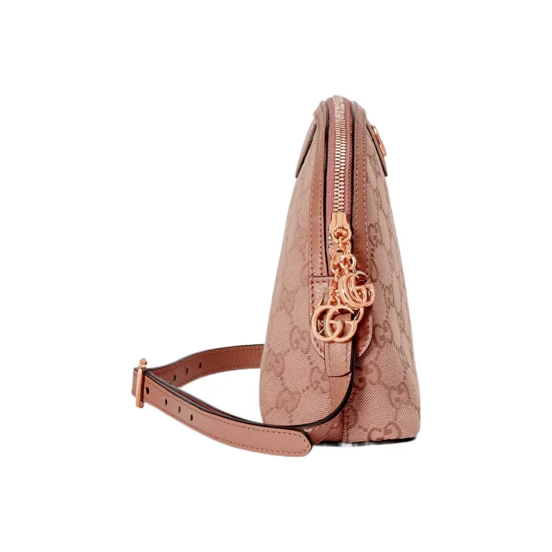 GUCCI Ophidia Canvas Crossbody Bag, Shoulder Bag Women's Pink-2