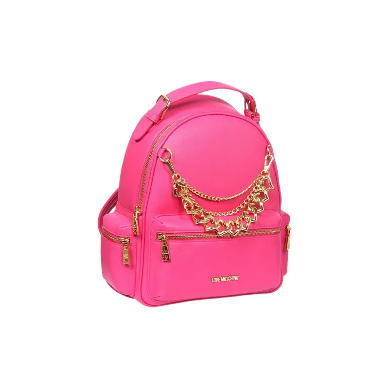 LOVE MOSCHINO PU Backpack Regular Women's Rose Red-1