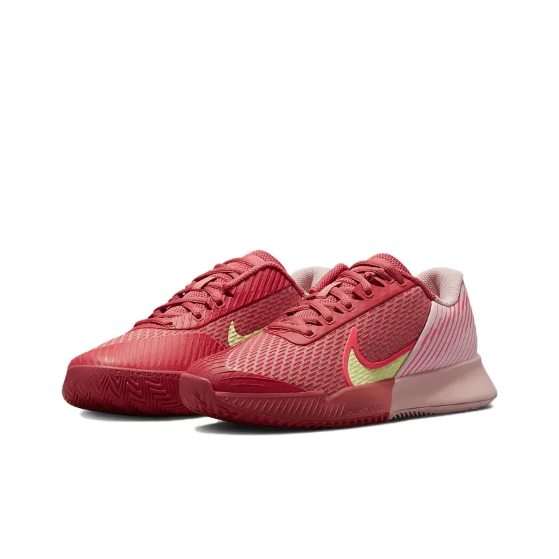 Nike Court Air Zoom Vapor Pro 2 Clay Adobe Pink Bloom Barely Volt Hot Punch Women's-2