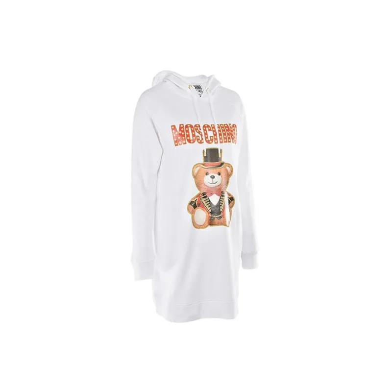MOSCHINO Long Sleeved Dresses Women's White-1