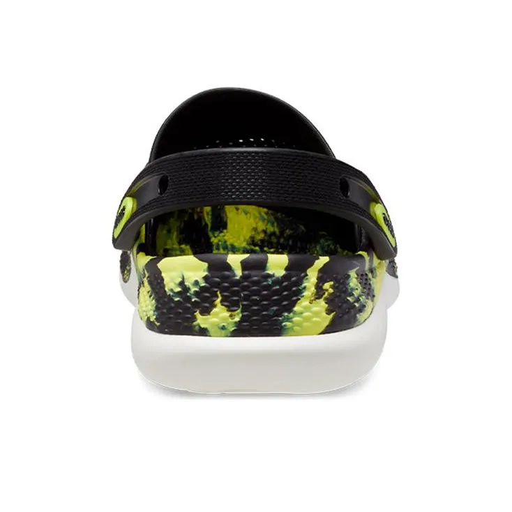 Crocs LiteRide 2.0 Clog 'Black Neon Yellow'-4