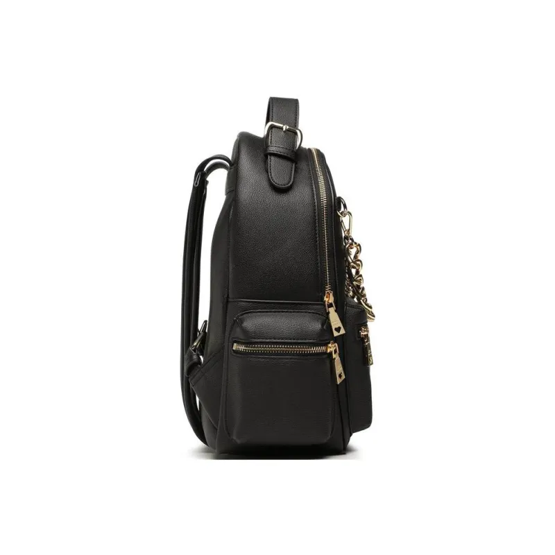 LOVE MOSCHINO Leather Backpack Tubas Women's Black-3