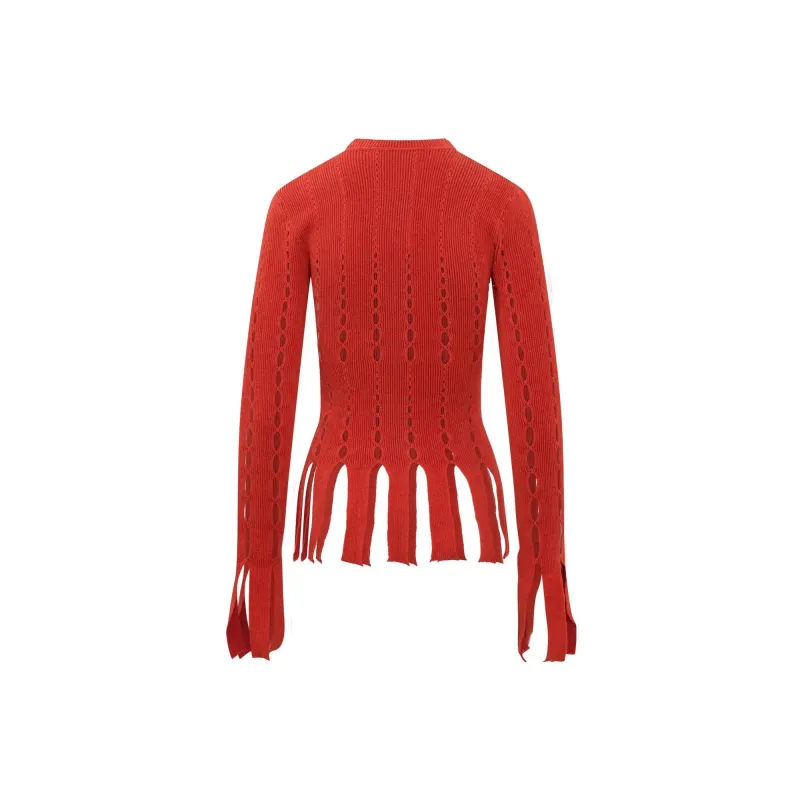 AMBUSH Cut Out Long Sleeved Knitted Top-1