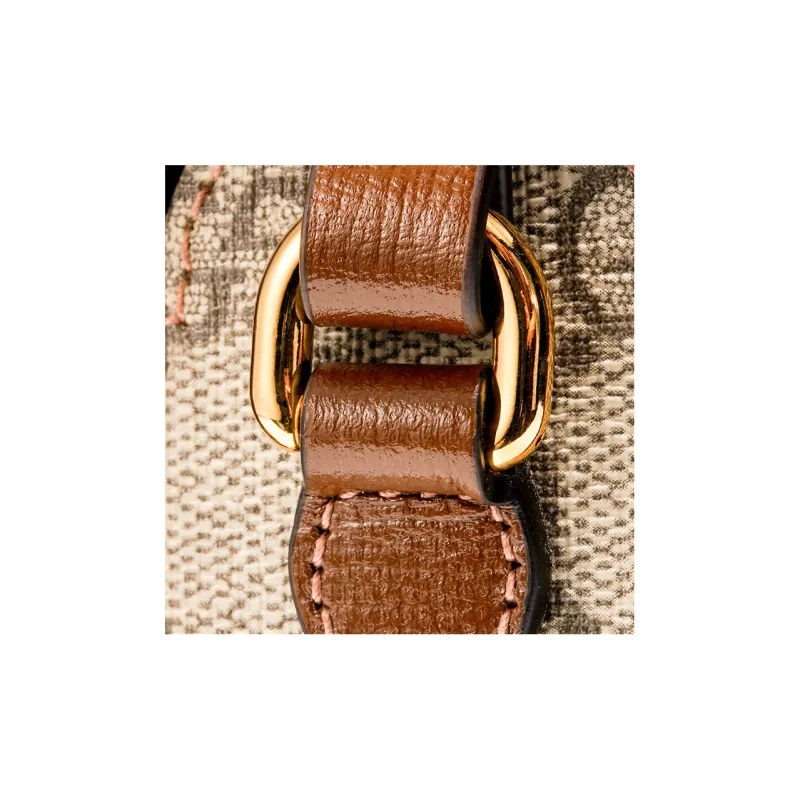 GUCCI Horsebit 1955 Canvas With Leather Cell Phone Pouch, Cigarette Case, Bag, Crossbody Bag, Shoulder Bag Unisex-4