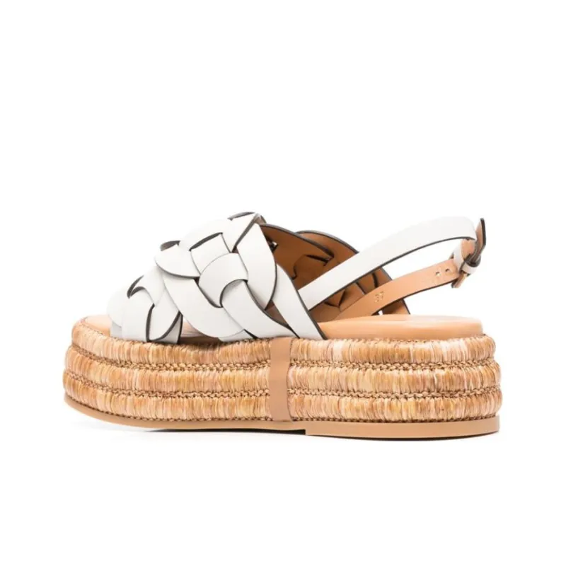 TOD'S One Strap Sandals Women's White-2