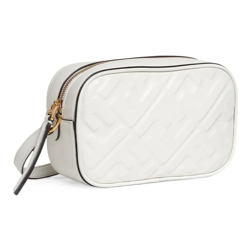 FENDI Leather Shoulder Bag, Crossbody Bag Mini Women's White-1