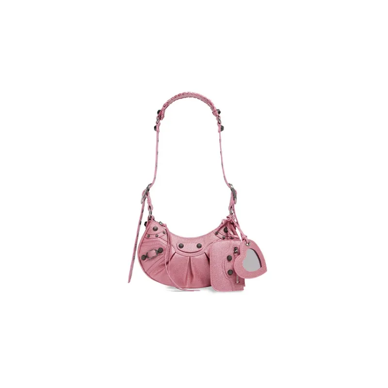 Balenciaga Le Cagole Xs Glitter Shoulder Bag-0