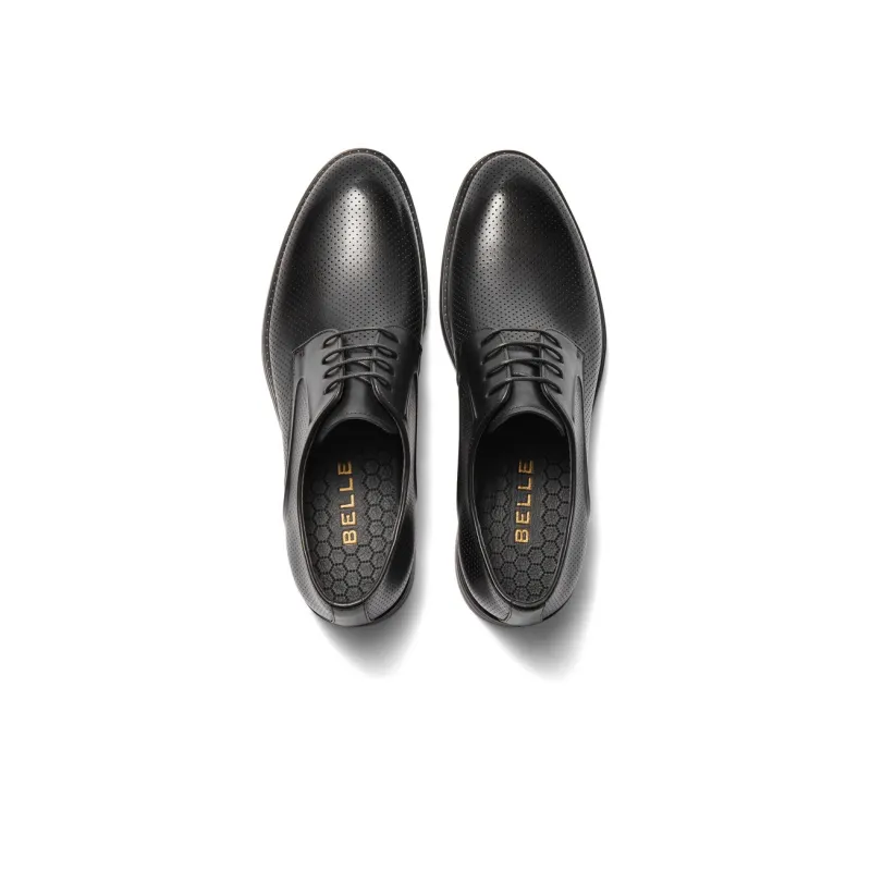 BELLE Dress Shoes Men Low Top Black/Brown-11