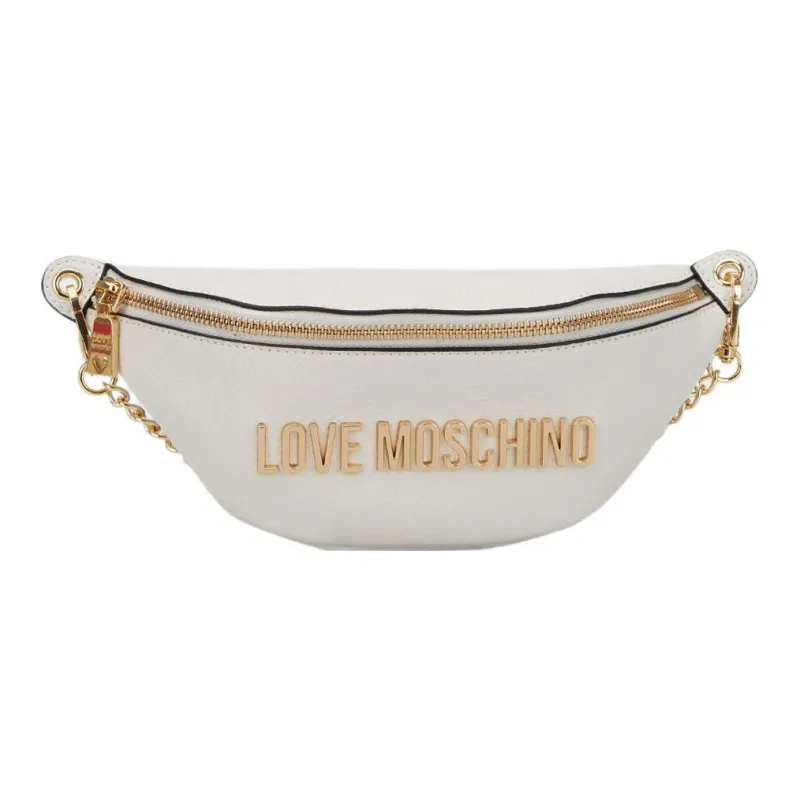 LOVE MOSCHINO Leather Combo Bag Dumpling Bag Handbag Medium Size Women's White-0