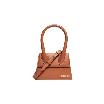 Jacquemus Calfskin Shoulder Bag, Crossbody Bag, Handbag Women's Saffron