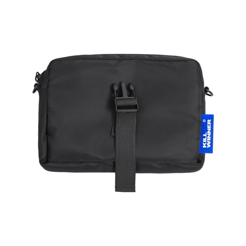 KILLWINNER Nylon Tote Bag Shopping Bag Handbag Combo Messenger Bag Crossbody Bag Medium Size Unisex Black-5