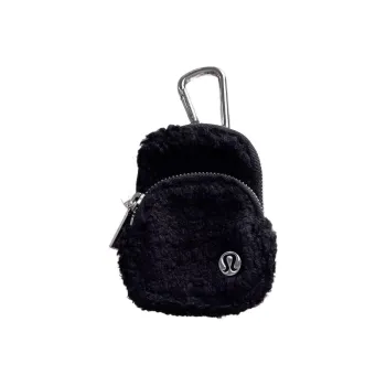 Lululemon Textured Brushed Coin Purse Extra Small Unisex Black