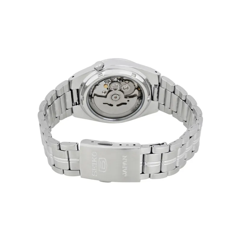 SEIKO Seiko5 Collection Automatic Mechanical Movement Stainless Steel Strap Watch Men's Watches White Dial-3