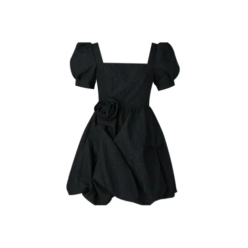 TAMMY TANGS Short Sleeved Dress Women's Black