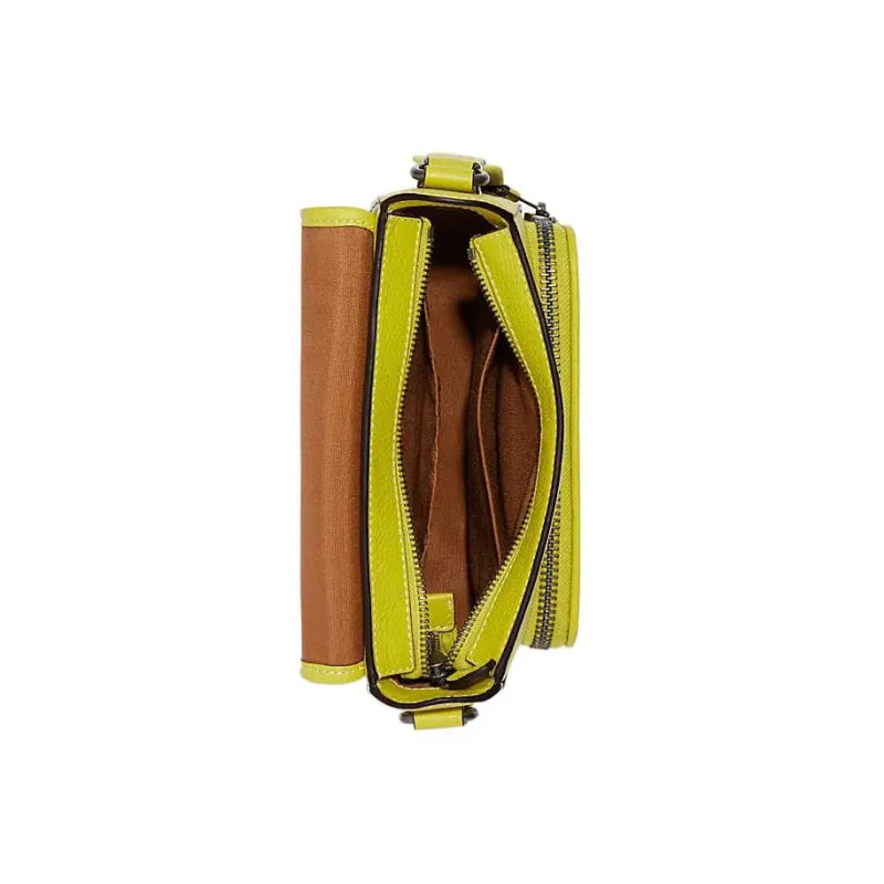 COACH Sullivan Canvas Multifunctional Shoulder Bag Crossbody Bag Regular Men's Lemon & Khaki-2