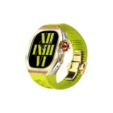 Titanium Alloy (Gold Case)+Neon Green Strap