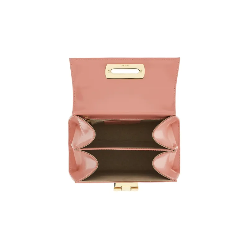 FERRAGAMO Cow Leather Messenger Bag Shoulder Bag Crossbody Bag Handbag Small Size Women's Light Pink-3