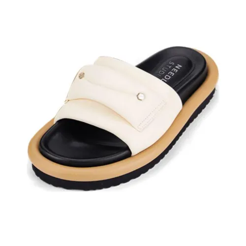 NEEDLE STUDIO EVA Abrasion-Resistant Slip-Resistant Slide Slippers Women's Ecru
