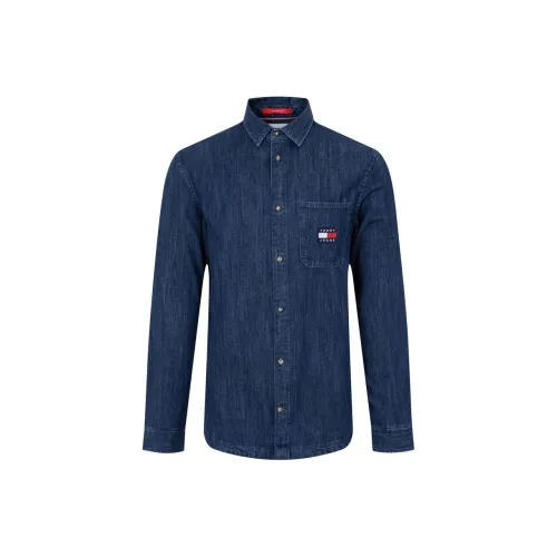 Tommy Hilfiger Shirts Men Denim Blue 1A4