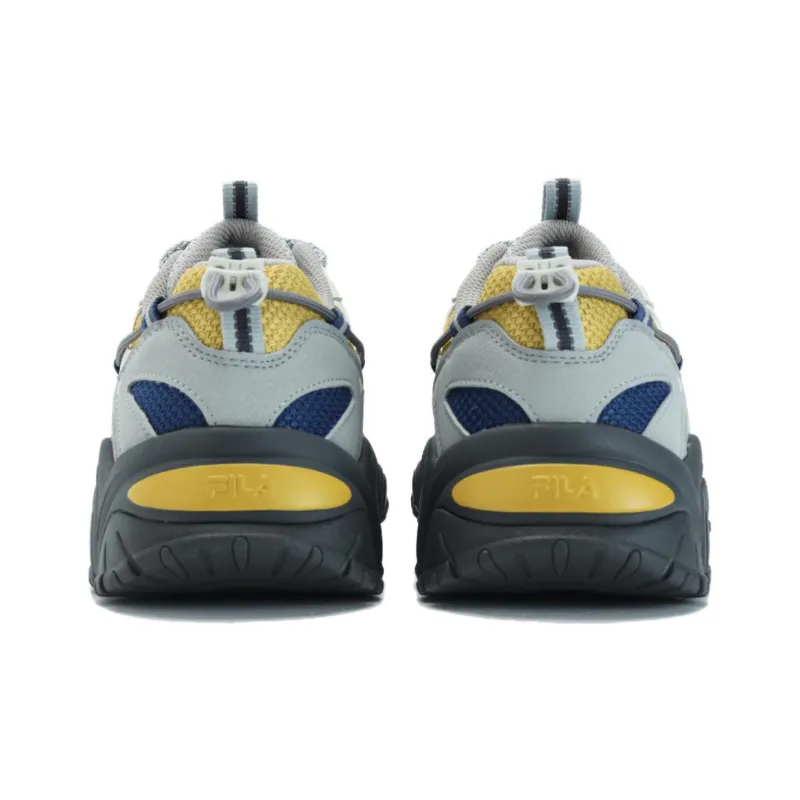 FILA Fluid 4 Sneakers 'Grey White Yellow'-3