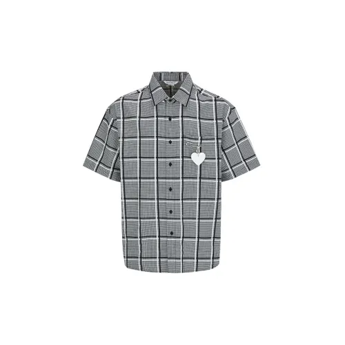 URBAN REVIVO Shirts Men Black Check