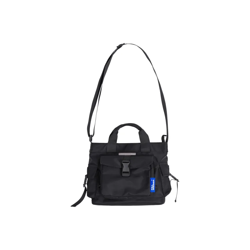 KILLWINNER Nylon Tote Bag Shopping Bag Handbag Combo Messenger Bag Crossbody Bag Medium Size Unisex Black-2