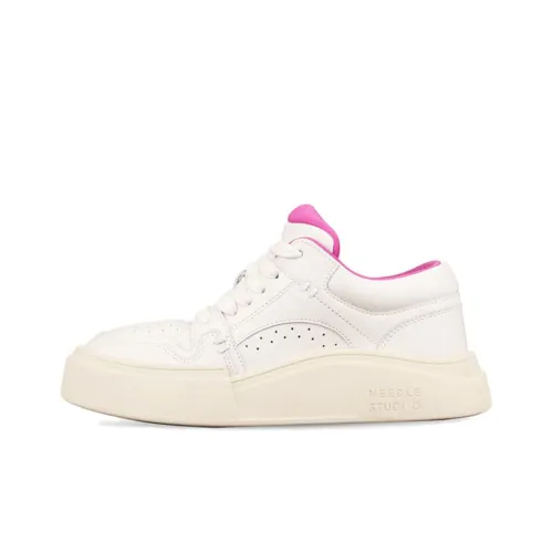 NEEDLE STUDIO Low-Top Stylish Skateboarding Shoes Women's Ecru