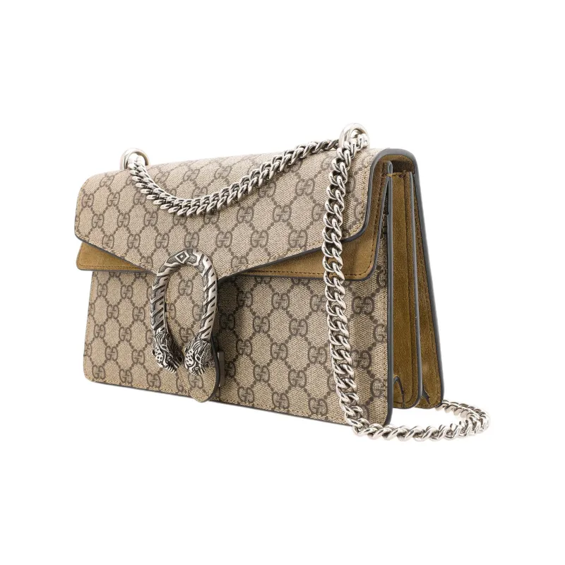 GUCCI Dionysus Canvas With Suede Crossbody Bag, Shoulder Bag Women's-1