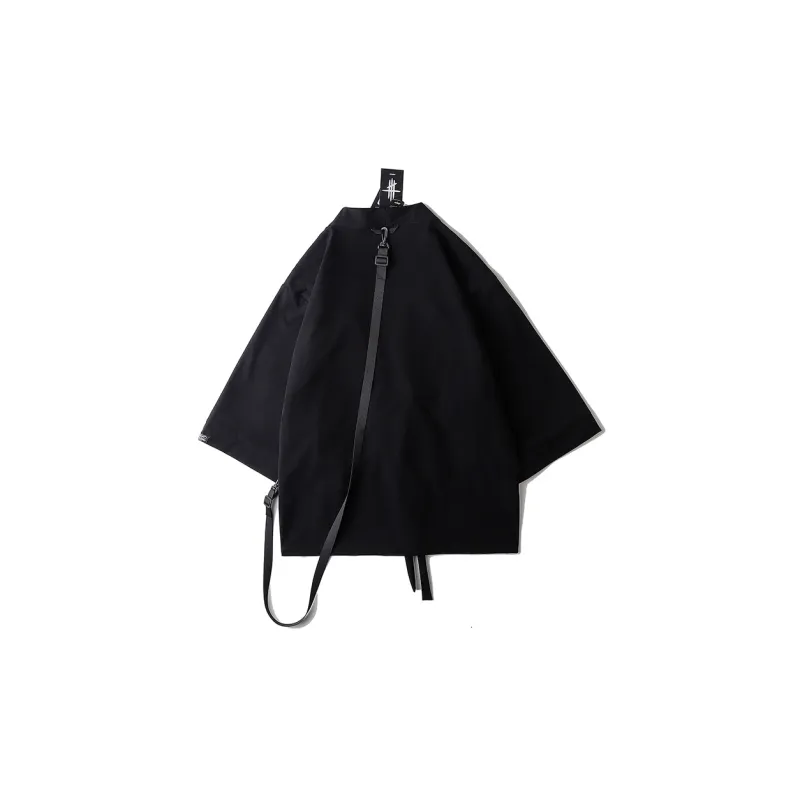 AOGZ 3/4 Sleeved Shirt Unisex Black-1
