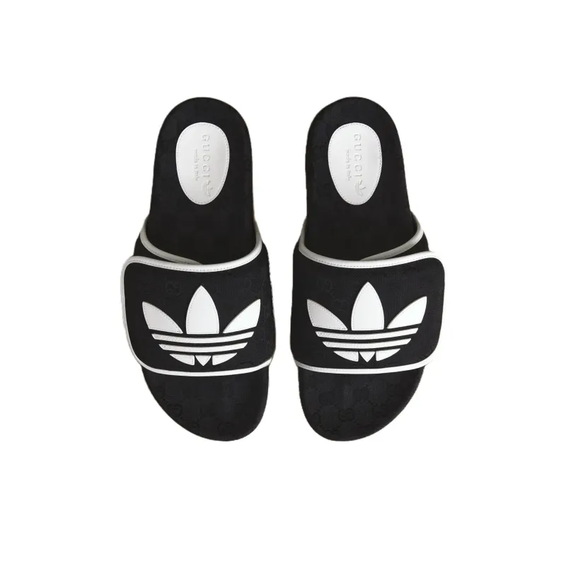 Adidas Gucci X Slide Sandal 'Black Gg Monogram'-5