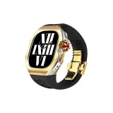 Titanium Alloy (Gold Case)+Black Strap