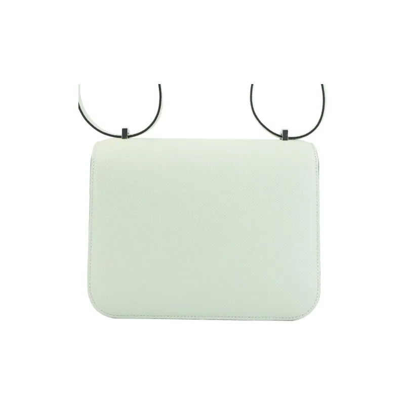 HERMES Constance Epsom Leather Shoulder Bag, Crossbody Bag Mini Women's 0S Vert Fizz Bubble Green-2