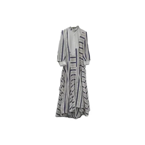 LOEWE Long-Sleeved Dresses Women's Blue/White