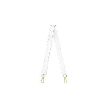LONGCHAMP Cow Leather Shoulder Strap Bag Straps Women's White