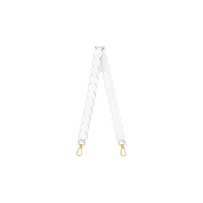 LONGCHAMP Cow Leather Shoulder Strap Bag Straps Women's White-0